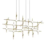 Подвесная люстра Delight Collection Molecular MD18001067-30A black/gold
