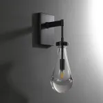 Настенный светильник Delight Collection Raindrop MT9093-1W black brushed gold