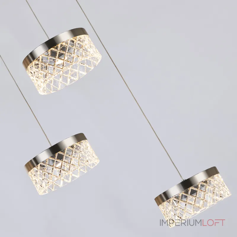 Подвесной светильник Delight Collection Diamond cut MD21020075-3A satin nickel Подвесной светильник Delight Collection Diamond cut MD21020075-3A satin nickel