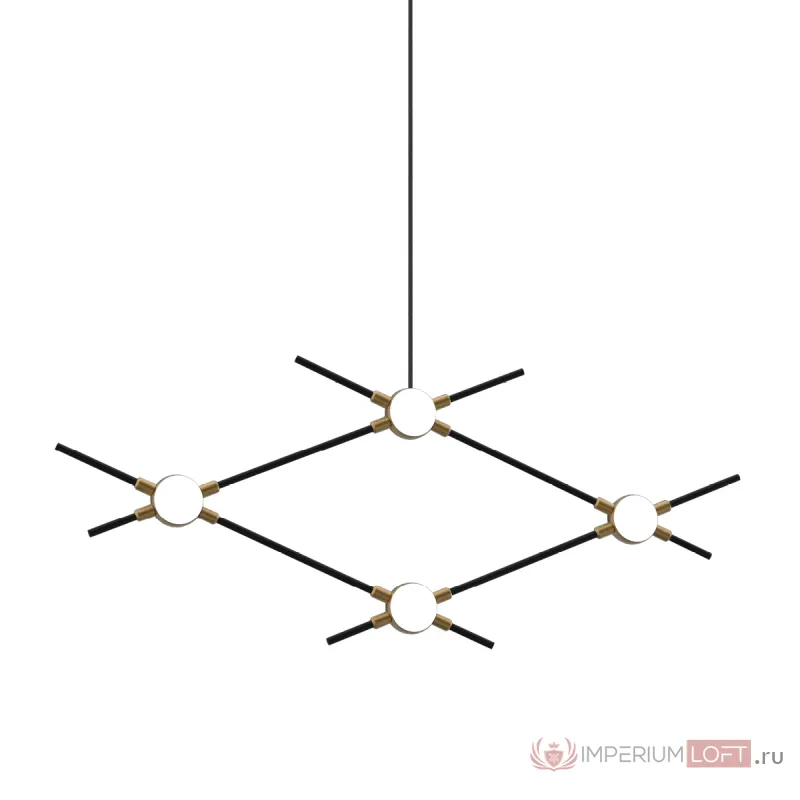Люстра Delight Collection Molecular MD18001067-4A black/gold от ImperiumLoft