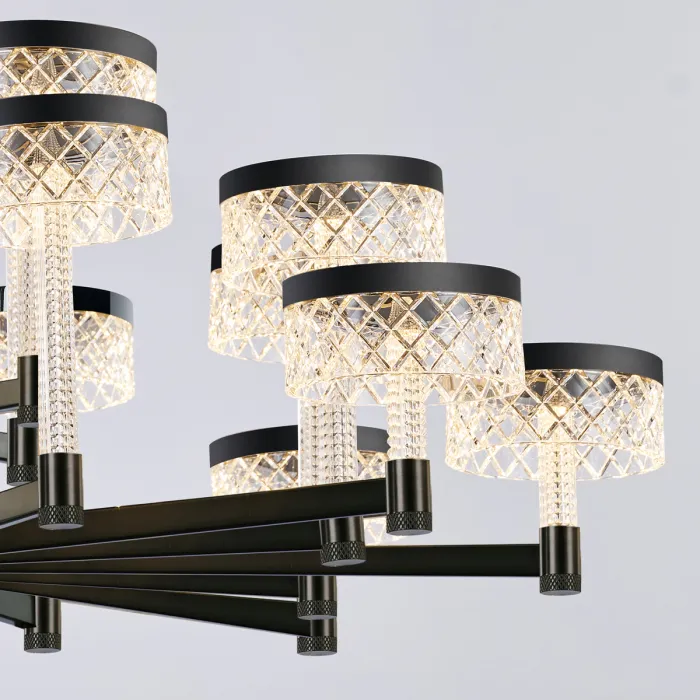 Люстра Delight Collection Diamond cut MD21020075-20A matt black от ImperiumLoft