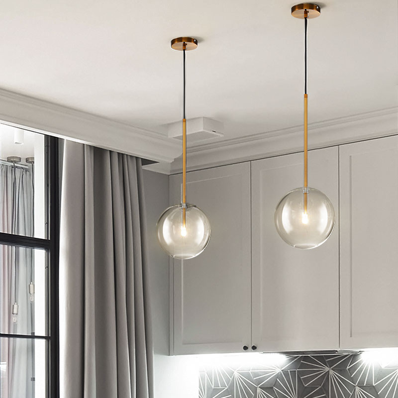 Подвесной светильник Delight Collection Ball Sola 9217P/D150 gold