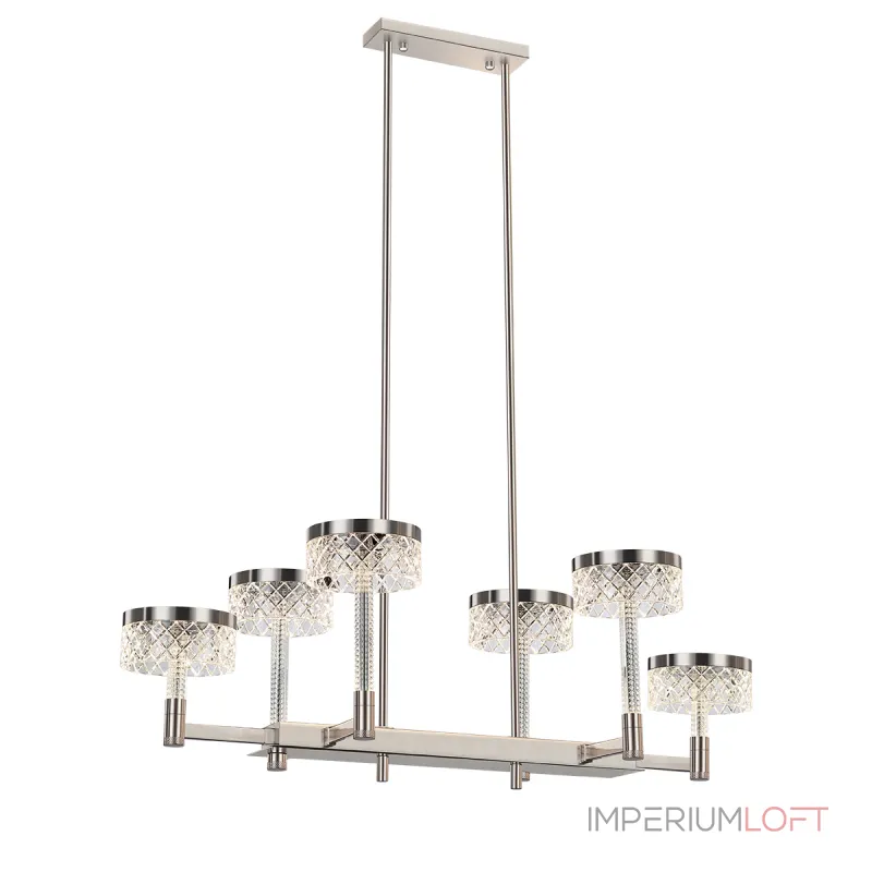 Люстра на штанге Delight Collection Diamond cut MD21020075-6B satin nickel