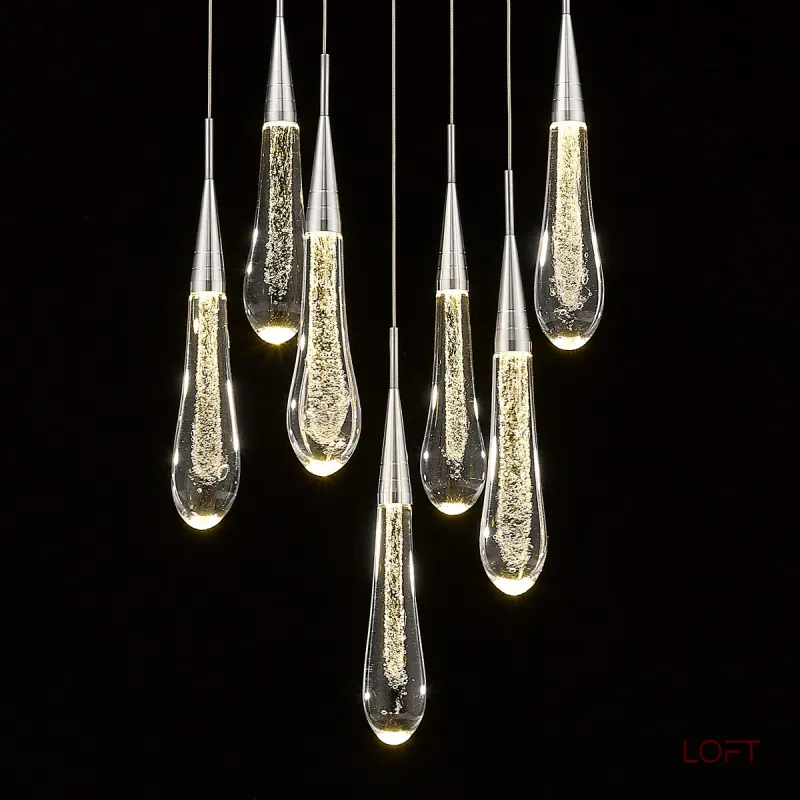 Подвесная люстра Delight Collection Pour DD20591-7 chrome
