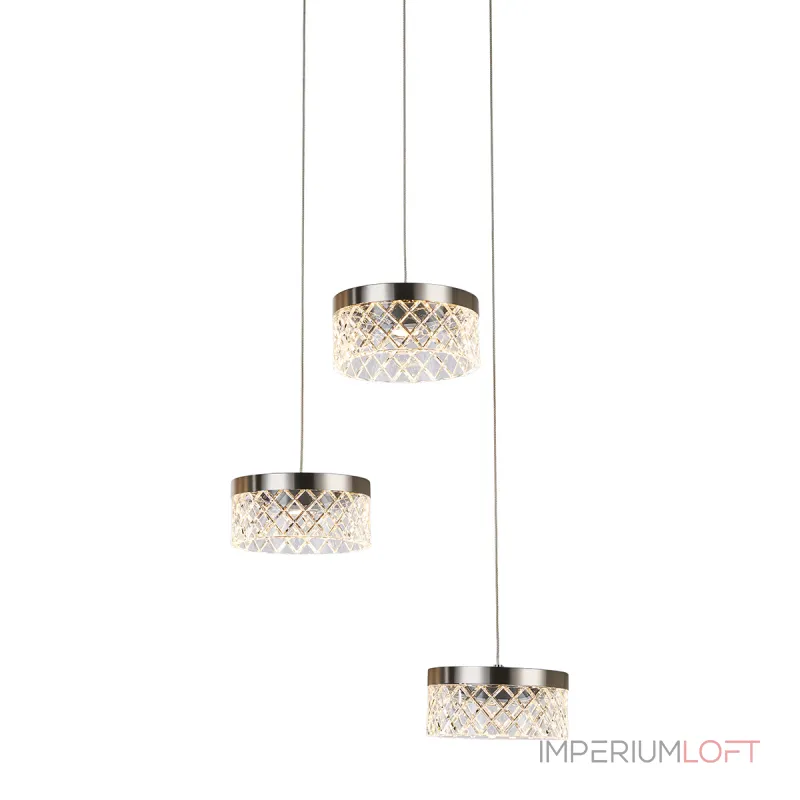 Подвесной светильник Delight Collection Diamond cut MD21020075-3A satin nickel Подвесной светильник Delight Collection Diamond cut MD21020075-3A satin nickel