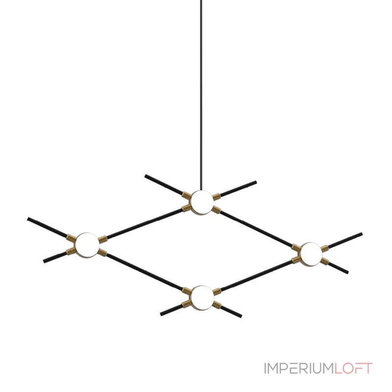 Подвесная люстра Delight Collection Molecular MD18001067-4A black/gold Подвесная люстра Delight Collection Molecular MD18001067-4A black/gold