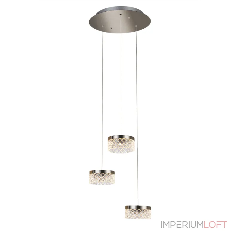Подвесной светильник Delight Collection Diamond cut MD21020075-3A satin nickel Подвесной светильник Delight Collection Diamond cut MD21020075-3A satin nickel