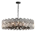 Подвесная люстра Delight Collection Bertola D8524P/L black/clear