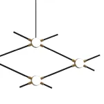 Подвесная люстра Delight Collection Molecular MD18001067-4A black/gold