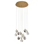 Подвесной светильник Delight Collection OD2440 OD2440-13 gold/clear+amber+grey