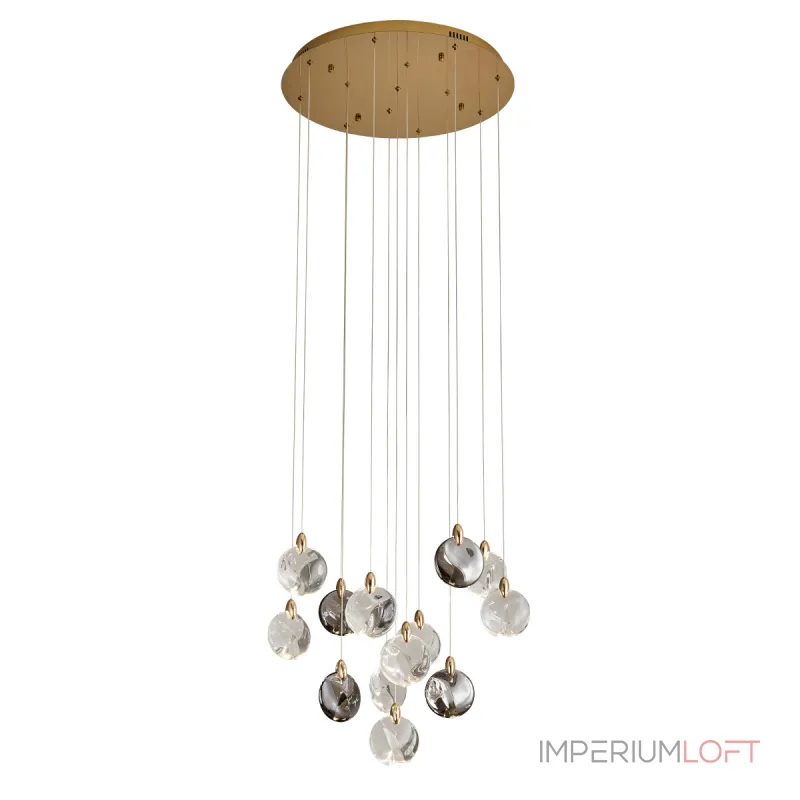 Подвесной светильник Delight Collection OD2440 OD2440-13 gold/clear+amber+grey