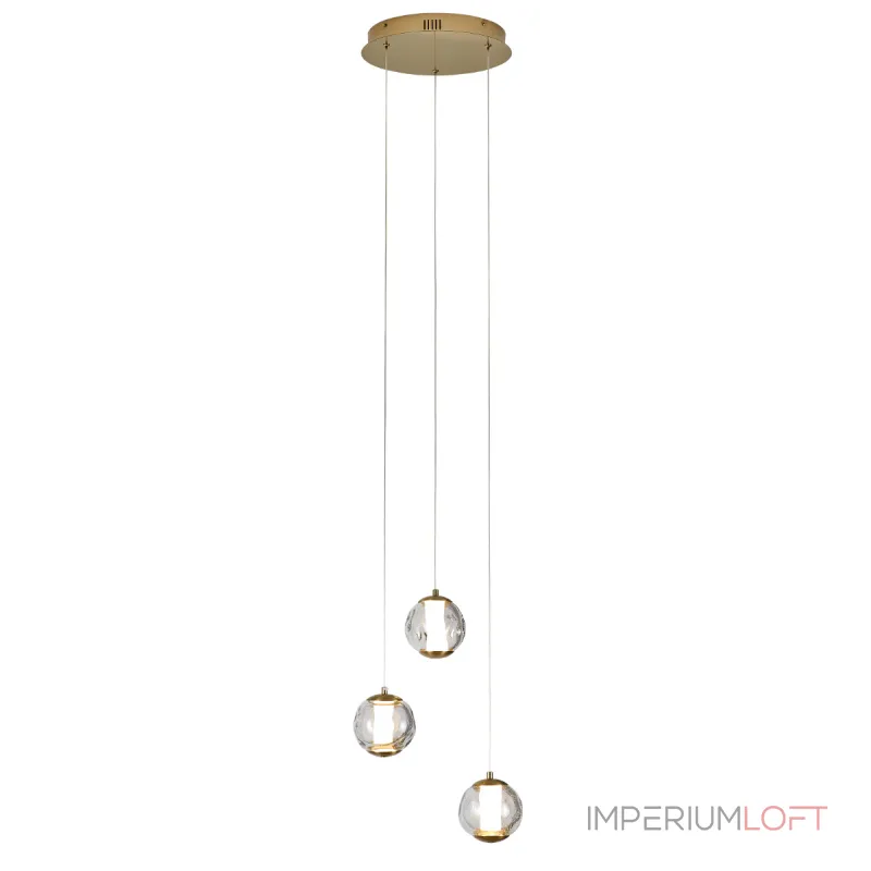 Подвесной светильник Delight Collection OD2437 OD2437-3 gold/clear Подвесной светильник Delight Collection OD2437 OD2437-3 gold/clear
