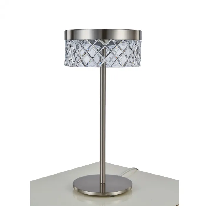 Настольная лампа Delight Collection Diamond cut MT21020075-1A satin nickel от ImperiumLoft