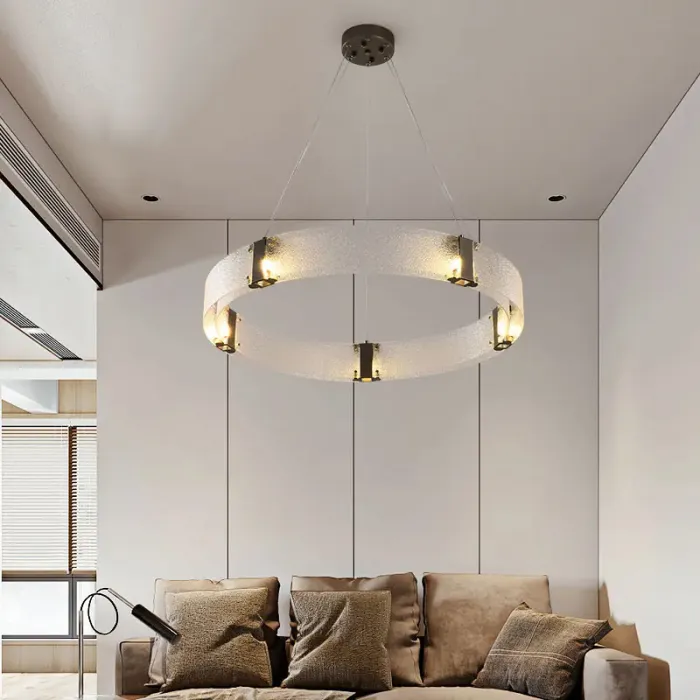 Светильник подвесной Delight Collection Parallel Ring D8028P/R/D800 black/clear от ImperiumLoft