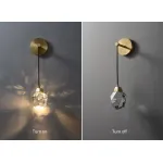 Настенный светильник Delight Collection Crystal rock II 9701W brass