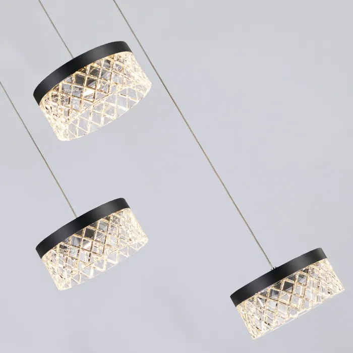 Подвесной светильник Delight Collection Diamond cut MD21020075-3A matt black от ImperiumLoft