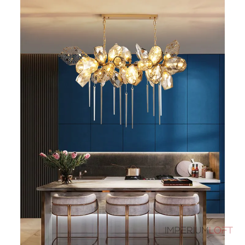 Подвесная люстра Delight Collection Britannica 8898P/BL gold/smoky Подвесная люстра Delight Collection Britannica 8898P/BL gold/smoky