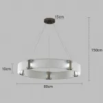 Светильник подвесной Delight Collection Parallel Ring D8028P/R/D800 black/clear от ImperiumLoft