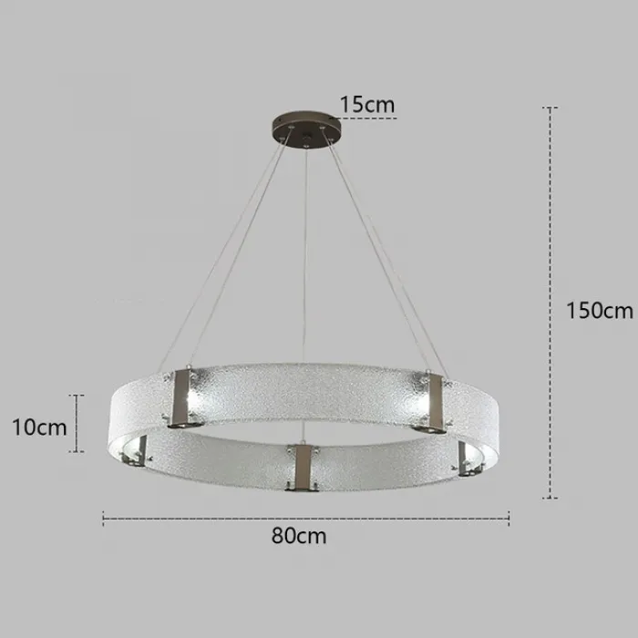 Светильник подвесной Delight Collection Parallel Ring D8028P/R/D800 black/clear от ImperiumLoft