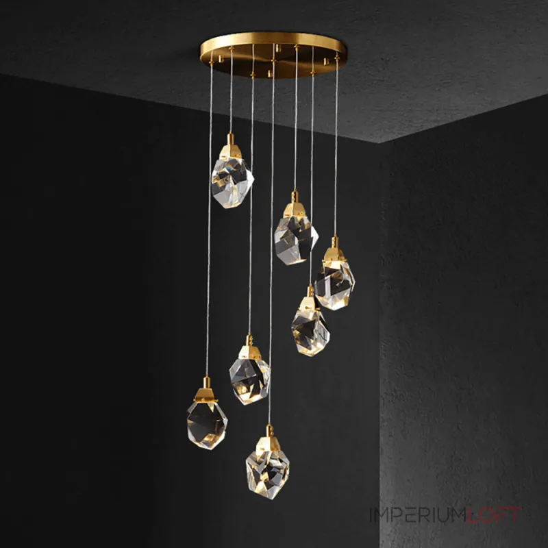 Подвесной светильник Delight Collection Crystal rock MD-020B-7 gold Подвесной светильник Delight Collection Crystal rock MD-020B-7 gold