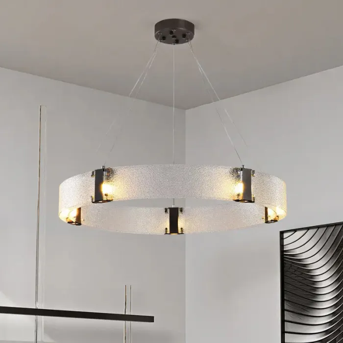 Светильник подвесной Delight Collection Parallel Ring D8028P/R/D800 black/clear от ImperiumLoft