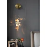 Настенный светильник Delight Collection Crystal rock II 9701W brass