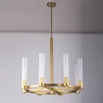 Люстра на штанге Delight Collection MD2314 MD2314-8A antique brass Люстра на штанге Delight Collection MD2314 MD2314-8A antique brass