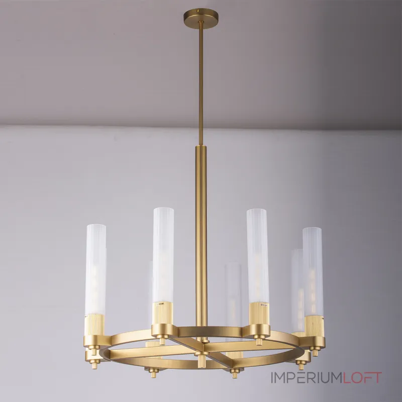 Люстра на штанге Delight Collection MD2314 MD2314-8A antique brass Люстра на штанге Delight Collection MD2314 MD2314-8A antique brass