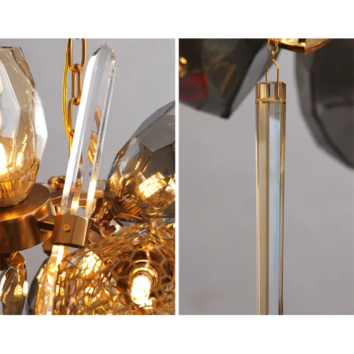Люстра Delight Collection Britannica 8898P/AS gold/smoky от ImperiumLoft