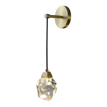 Настенный светильник Delight Collection Crystal rock II 9701W brass Настенный светильник Delight Collection Crystal rock II 9701W brass