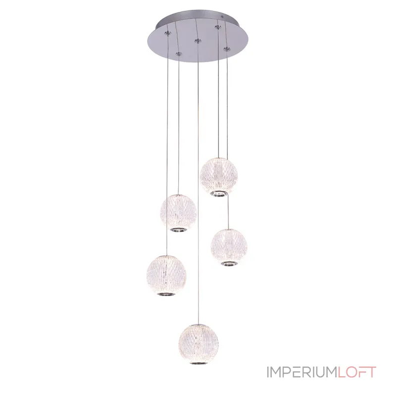 Подвесной светильник Delight Collection Elliot Diamante MD20001012-5A chrome Подвесной светильник Delight Collection Elliot Diamante MD20001012-5A chrome