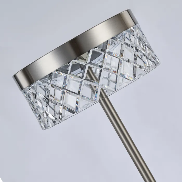 Настольная лампа Delight Collection Diamond cut MT21020075-1A satin nickel от ImperiumLoft