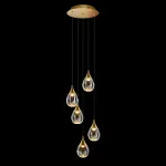 Подвесной светильник Delight Collection Stilla MD24001004-5A gold/clear