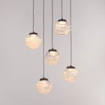 Подвесной светильник Delight Collection MD25030003-5A matt black/clear