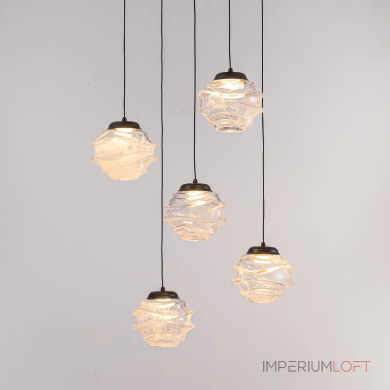 Подвесной светильник Delight Collection MD25030003-5A matt black/clear
