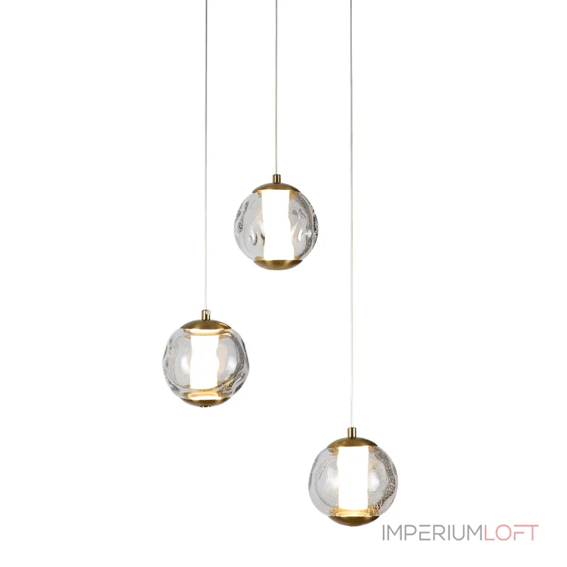 Подвесной светильник Delight Collection OD2437 OD2437-3 gold/clear Подвесной светильник Delight Collection OD2437 OD2437-3 gold/clear