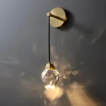 Настенный светильник Delight Collection Crystal rock II 9701W brass