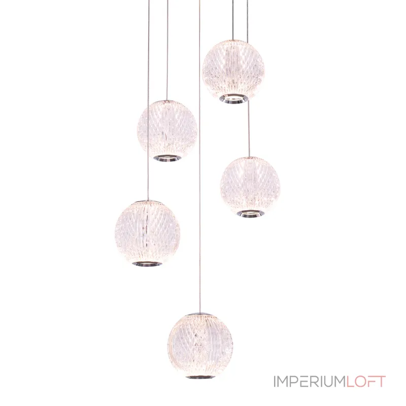 Подвесной светильник Delight Collection Elliot Diamante MD20001012-5A chrome Подвесной светильник Delight Collection Elliot Diamante MD20001012-5A chrome
