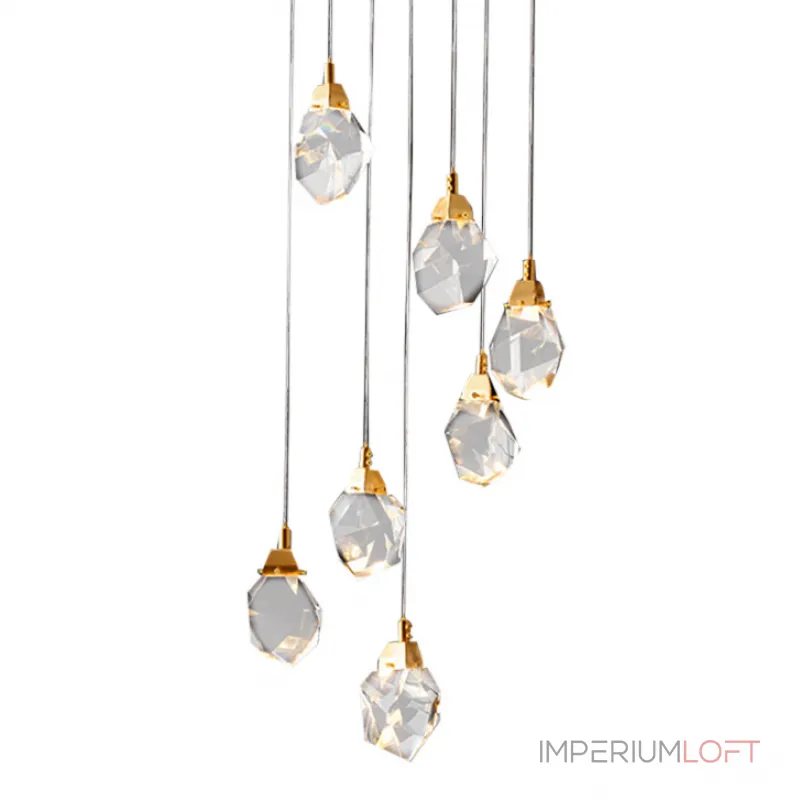 Подвесной светильник Delight Collection Crystal rock MD-020B-7 gold Подвесной светильник Delight Collection Crystal rock MD-020B-7 gold