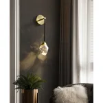 Настенный светильник Delight Collection Crystal rock II 9701W brass