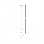 Подвесной светильник Delight Collection Terrene MD13003023-1A chrome