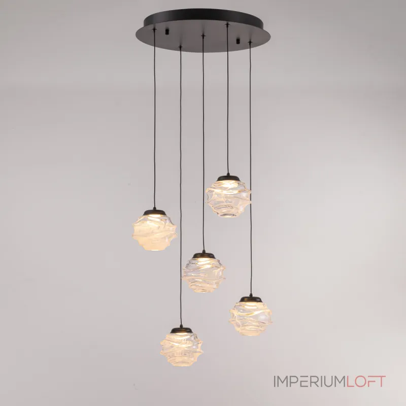 Подвесной светильник Delight Collection MD25030003-5A matt black/clear