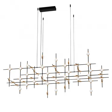 Подвесная люстра Delight Collection Molecular MD18001067-55A black/gold Подвесная люстра Delight Collection Molecular MD18001067-55A black/gold