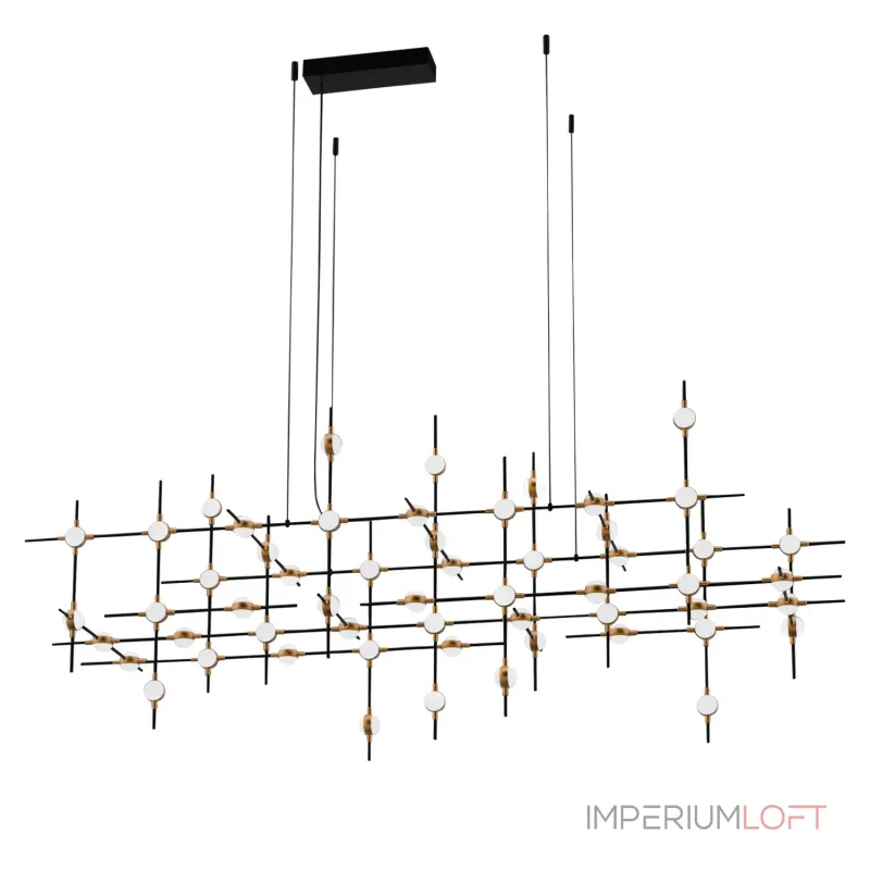 Подвесная люстра Delight Collection Molecular MD18001067-55A black/gold Подвесная люстра Delight Collection Molecular MD18001067-55A black/gold