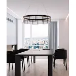 Подвесная люстра Delight Collection Stratos D8825P/L black/smoky