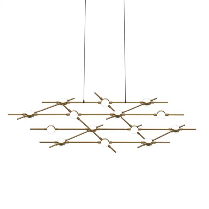 Люстра Delight Collection Molecular MD18001067-14A black/gold от ImperiumLoft