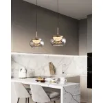 Подвесной светильник Delight Collection MT9128 MT9128-1H gold/smoke