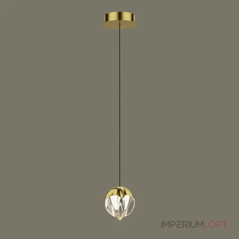 Подвесной светильник Delight Collection MD24001033 MD24001033-1A gold/clear Подвесной светильник Delight Collection MD24001033 MD24001033-1A gold/clear