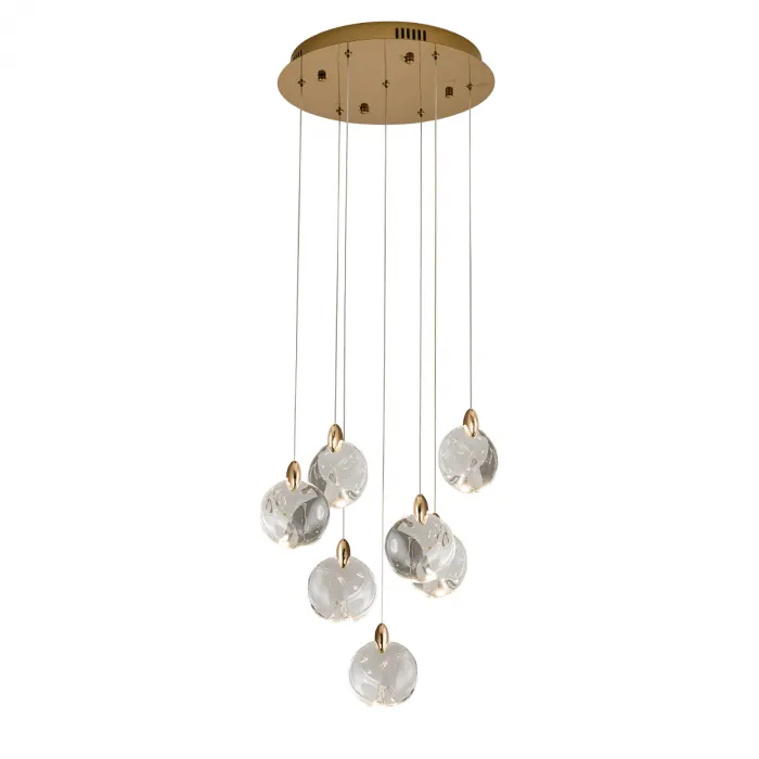 Светильник подвесной Delight Collection OD2440 OD2440-7 gold/clear от ImperiumLoft