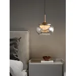 Подвесной светильник Delight Collection MT9128 MT9128-1H gold/smoke
